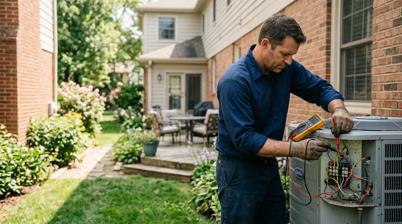 HVAC technician working near Harwood, MD
